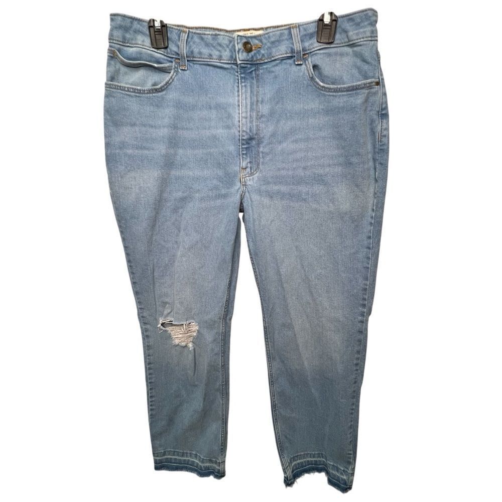 Wrangler High Rise True Straight Cropped Light Blue Women’s Plus Jeans Sz 16/26 - Picture 13 of 13